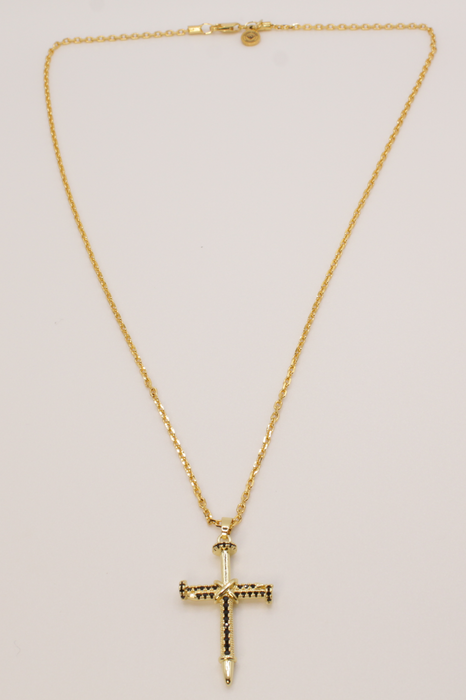 Nail cross pendant